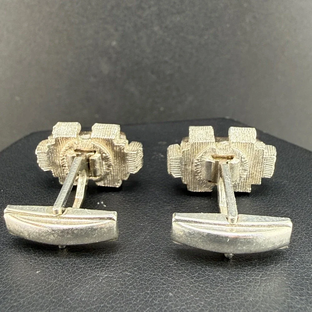 Vintage Cufflinks Confetti Lucite